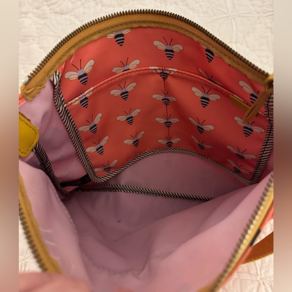 FOSSIL Bumble Bee Crossbody Messenger Shoulder Bag - Picture 7 of 10